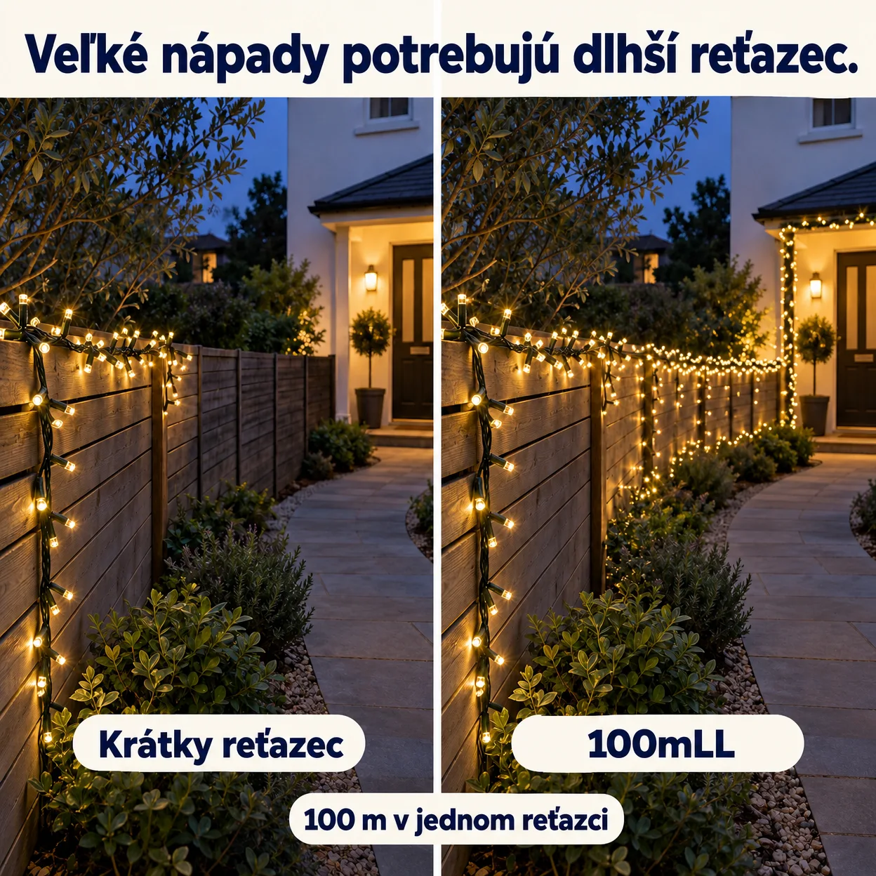 100mLL Sviatočná svetelná reťaz - Image 10
