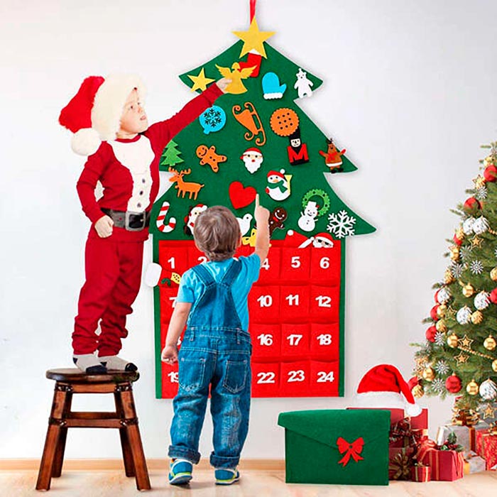 AdventTree, vlnený vianočný stromček s kalendárom - Image 6