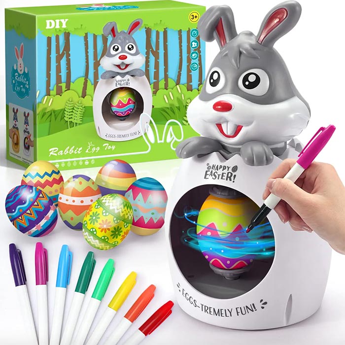 BunnyColor, sada na tvorbu a farbenie plastových veľkonočných vajíčok - Image 8