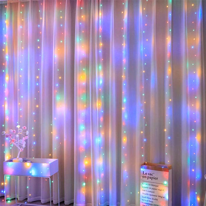 ColorfulCurtain, svetelný záves s 300 farebnými LED svetlami - Image 6