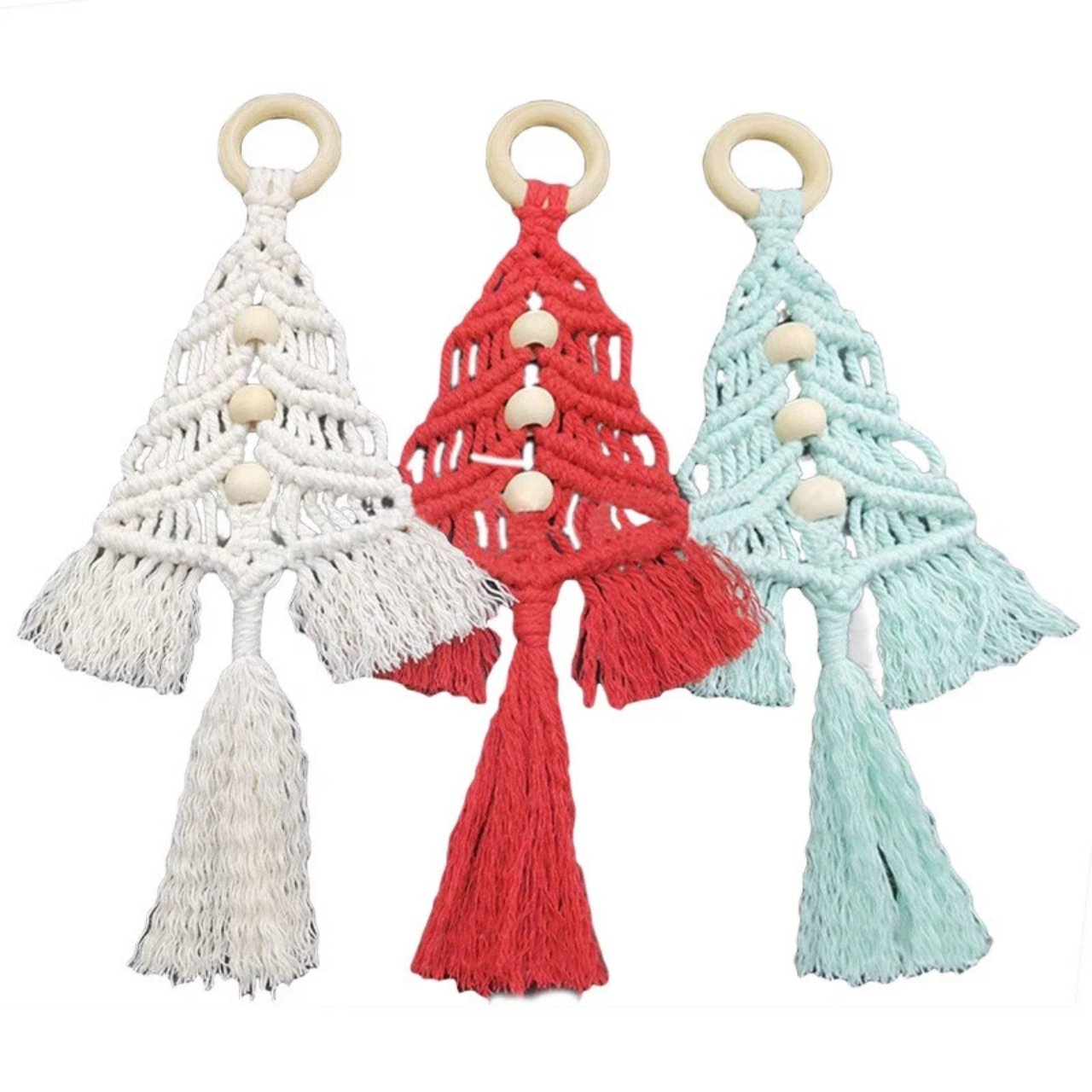 CraftKit, vianočná súprava na výrobu macramé ozdôb - Image 1