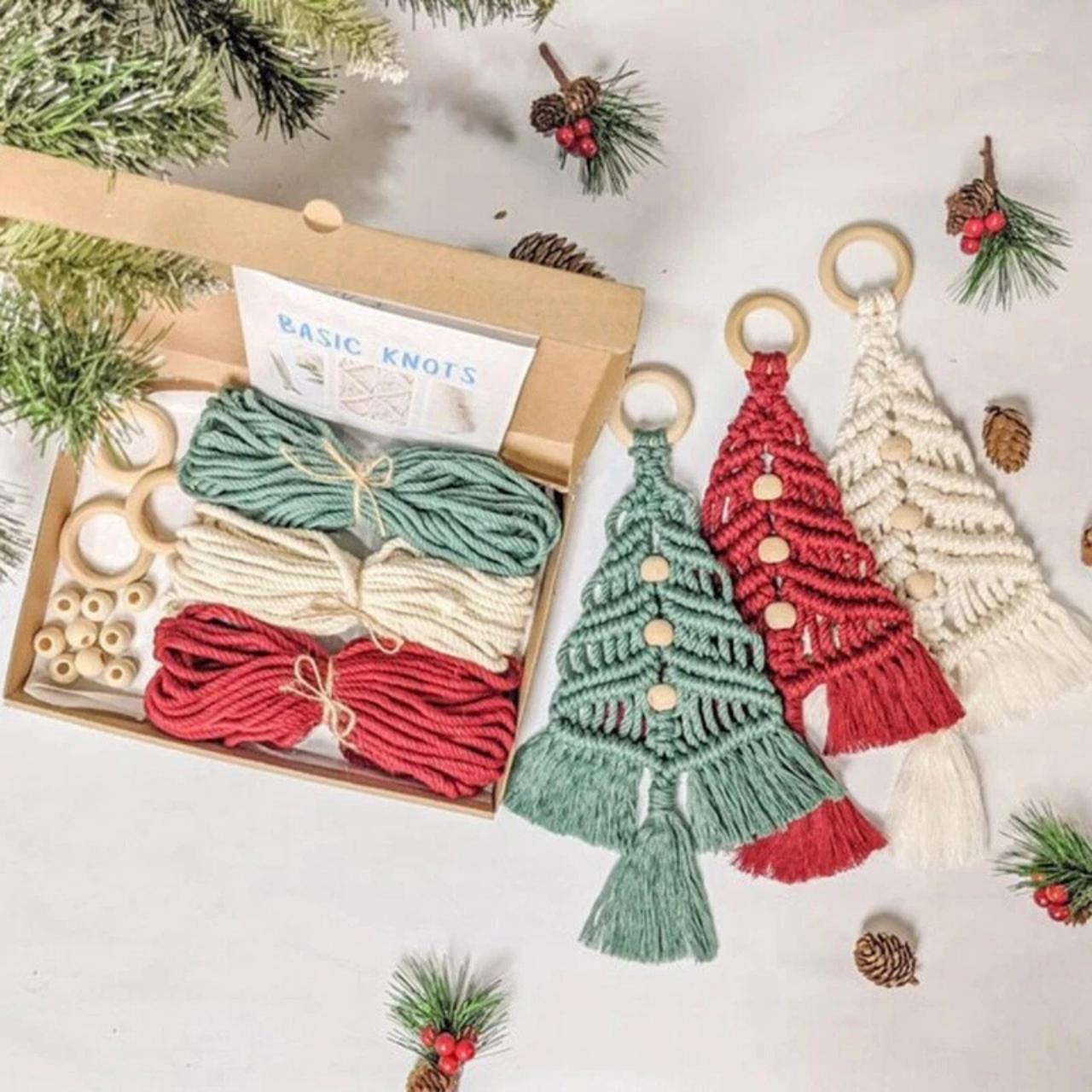 CraftKit, vianočná súprava na výrobu macramé ozdôb - Image 9