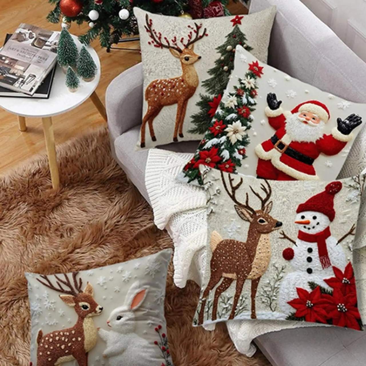 CutePillows, vianočné obliečky na vankúše (4 kusy) - Image 2