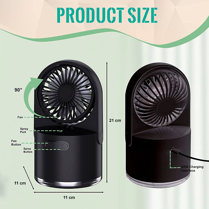 FanMist, ventilátor, ktorý ochladzuje a zvlhčuje miestnosť - Image 2