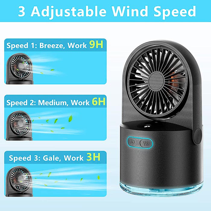 FanMist, ventilátor, ktorý ochladzuje a zvlhčuje miestnosť - Image 3