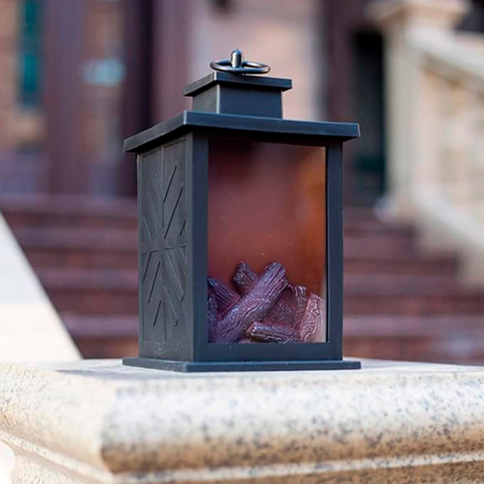 FireLantern, dekoratívna lampa s vzhľadom krbu a virtuálnym ohňom - Image 7