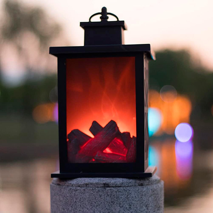 FireLantern, dekoratívna lampa s vzhľadom krbu a virtuálnym ohňom - Image 8