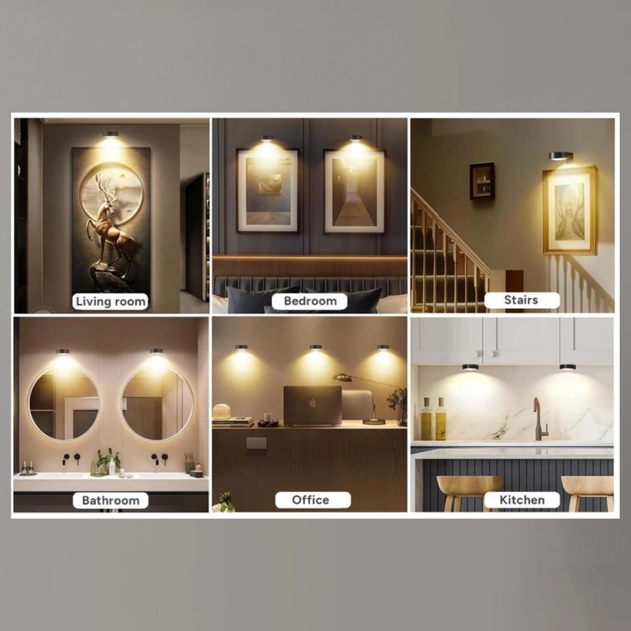 GalleryGlow, Magnetický LED osvetľovač obrázkov (2 ks) - Image 5