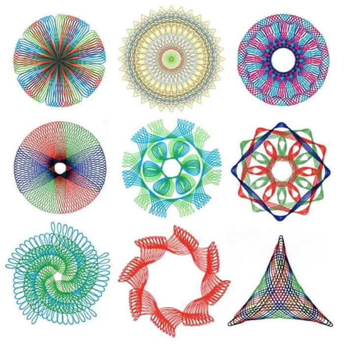 GeoArtKit, 27-dielna sada na kreslenie s geometrickými spirografmi - Image 8