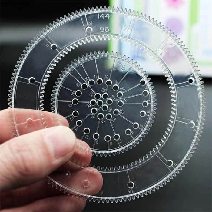 GeoArtKit, 27-dielna sada na kreslenie s geometrickými spirografmi - Image 9