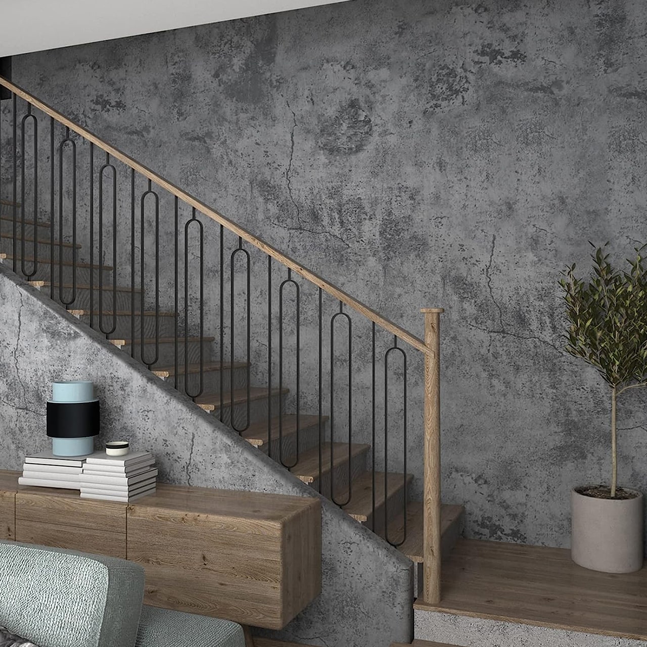 IndustrialWall, samolepiaca tapeta s vzhľadom betónu - Image 7