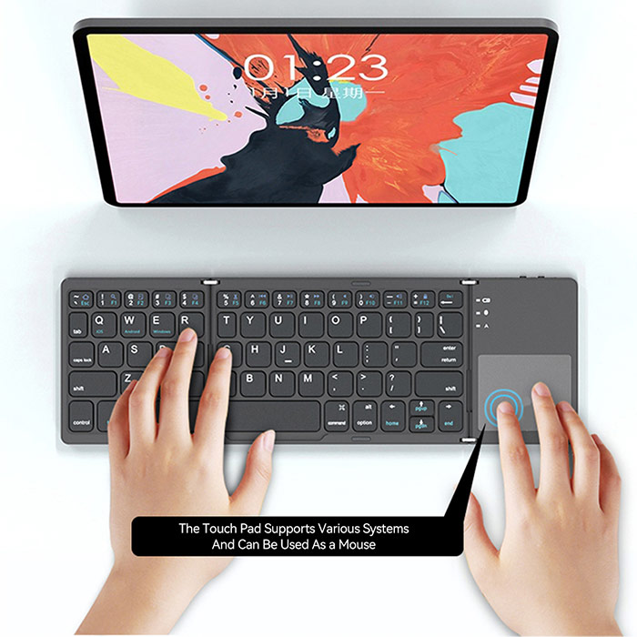 Klávesnica je kompatibilná s Windows, Android, iOS a Mac a jednoducho sa pripája k vášmu smart zariadeniu cez Bluetooth!