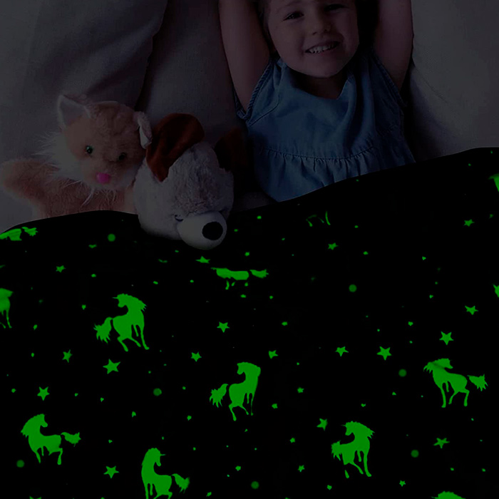 LuminousBlanket, detská deka, ktorá svieti v tme - Image 2
