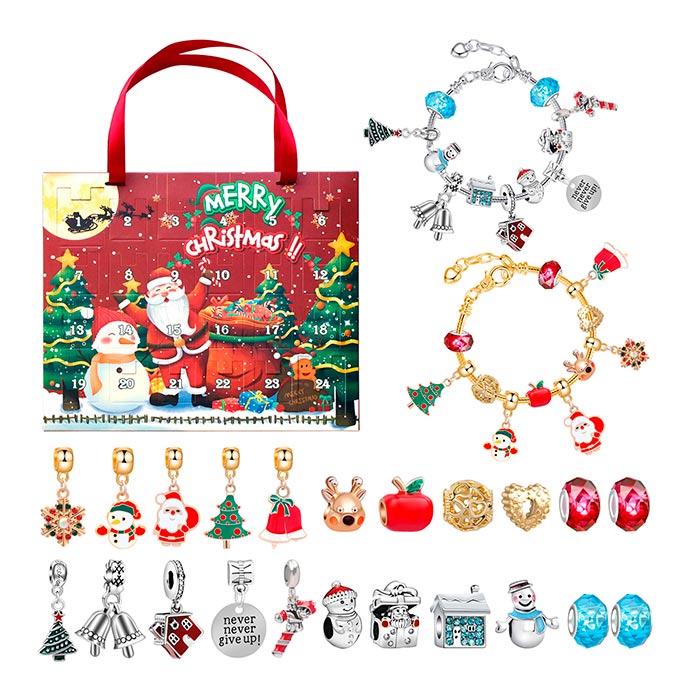 MerryChristmas, adventný kalendár s príveskom na náramok - Image 1