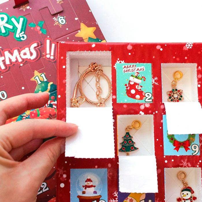MerryChristmas, adventný kalendár s príveskom na náramok - Image 5