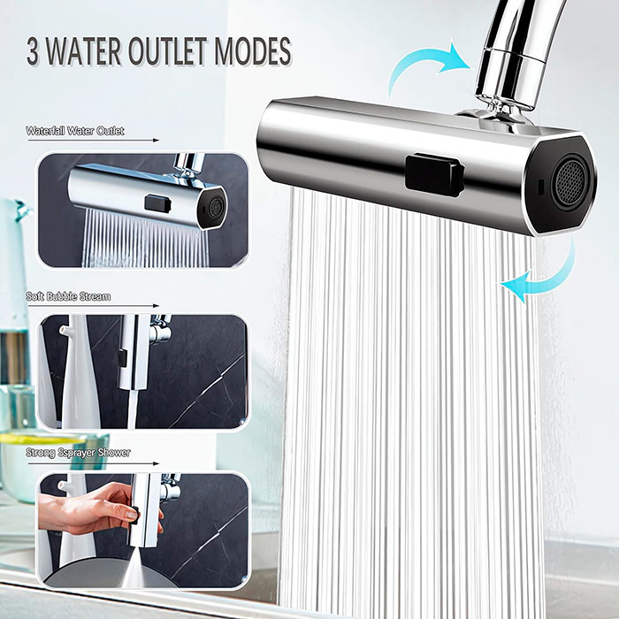 ModernFaucet, predlžovačka kohútika s 3 vývodmi vody - Image 4