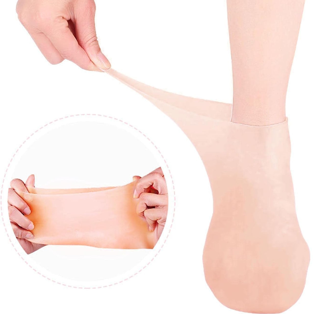 MoistMask, zvlhčujúce silikónové ponožky na starostlivosť o nohy (1+1 ZADARMO) - Image 7