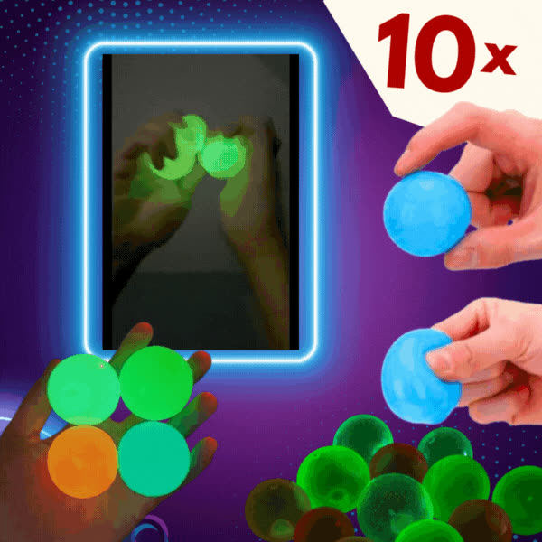 NEONBALLS, Svetel antistresový loptičky GlowBuddies - video