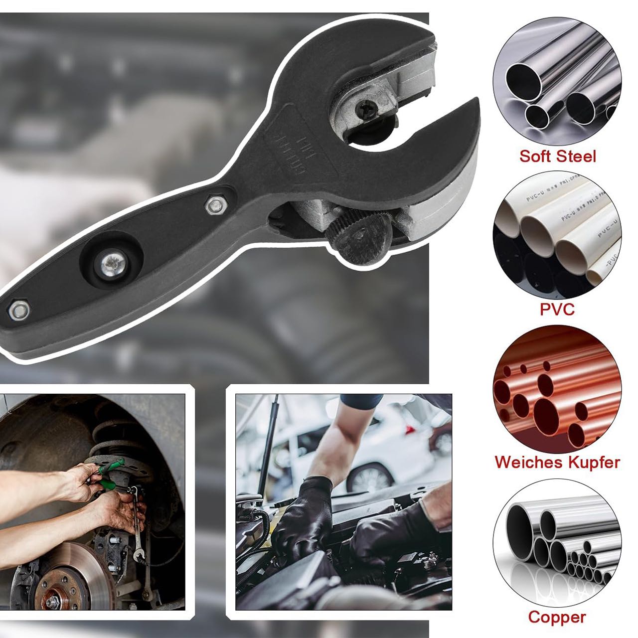 PipeCutter, Univerzálny ručný rezák hadíc - Image 1