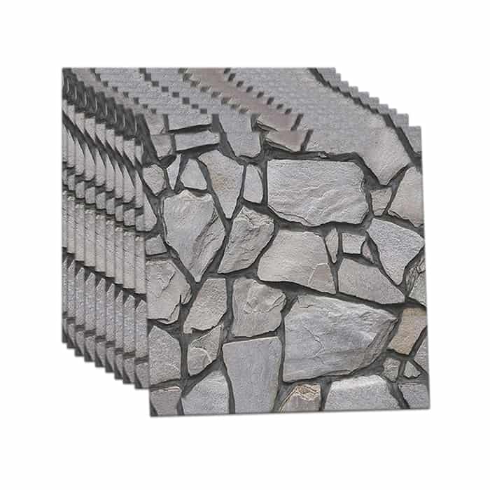 RocksWall, trojrozmerné nálepky na stenu s efektom skál (10 ks) - Image 7