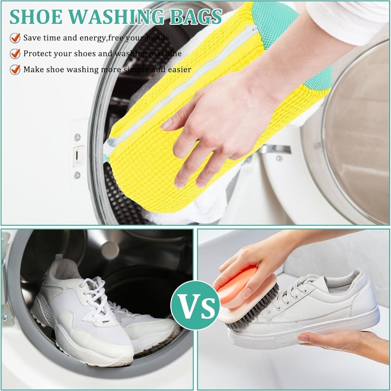 ShoeWash, umývateľné vrecko na čistenie obuvi - Image 5