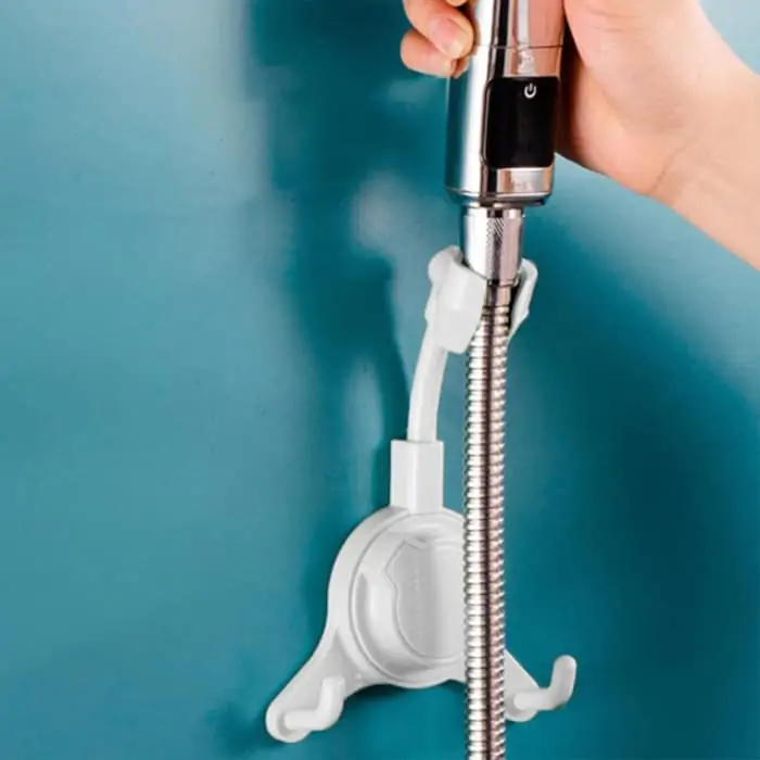 ShowerRack, držiak sprchovej hlavy s pridanými háčikmi na zavesenie - Image 4