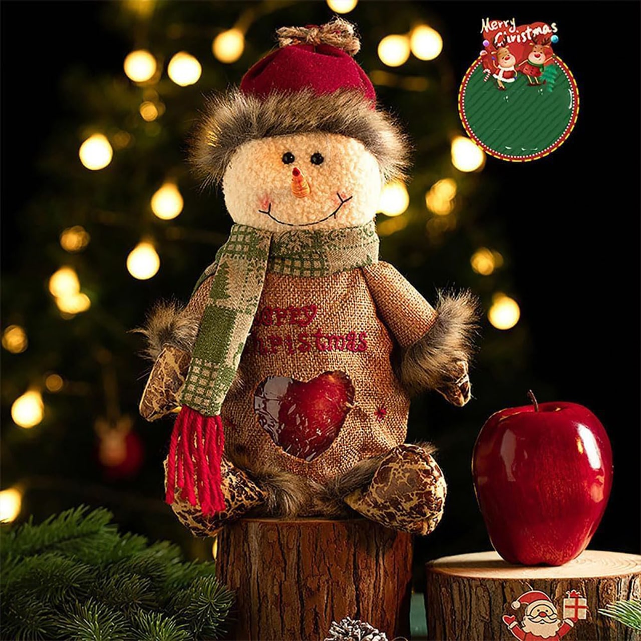 SnowMan, jedinečná taška na darčeky v tvare snehuliaka - Image 1