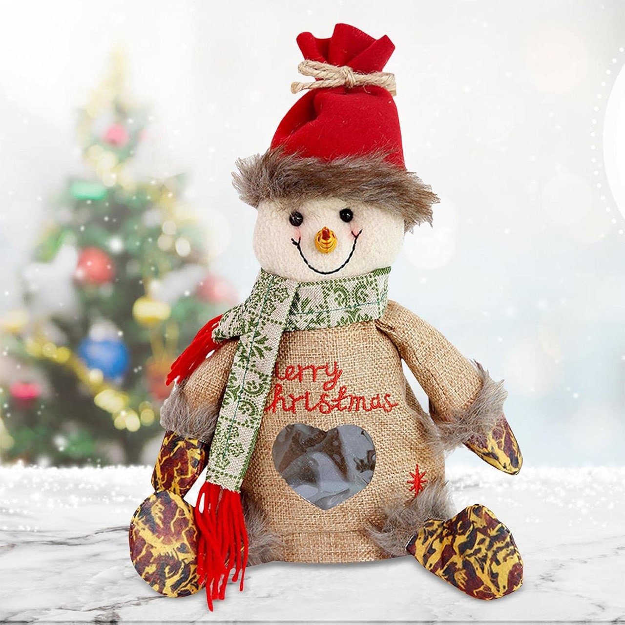 SnowMan, jedinečná taška na darčeky v tvare snehuliaka - Image 5
