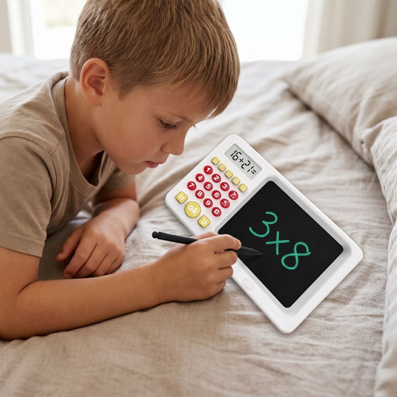 Vzdelávací tablet 2 v 1 s kalkulačkou pre deti, TrainMath - Image 10