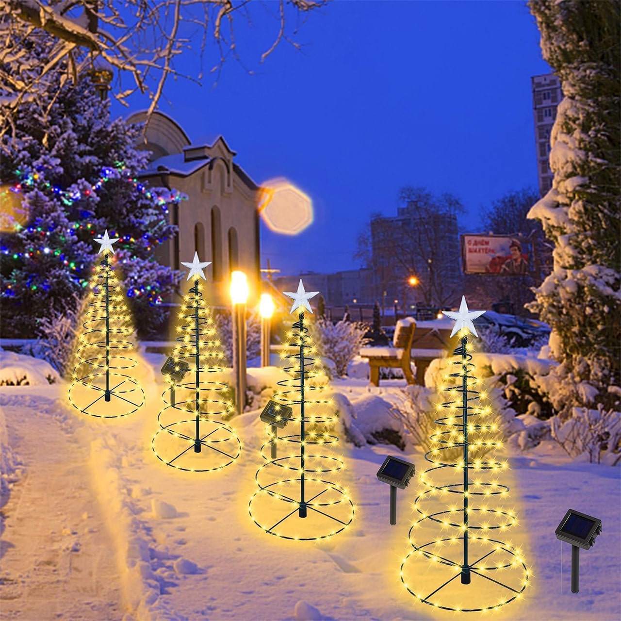 TreeSolar, vianočný stromček so solárnymi LED svetlami - Image 6