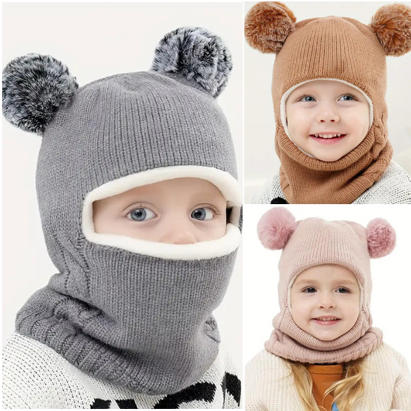 WINHAT-ROZ, CozySnug čiapka s šálom pre deti - Image 5
