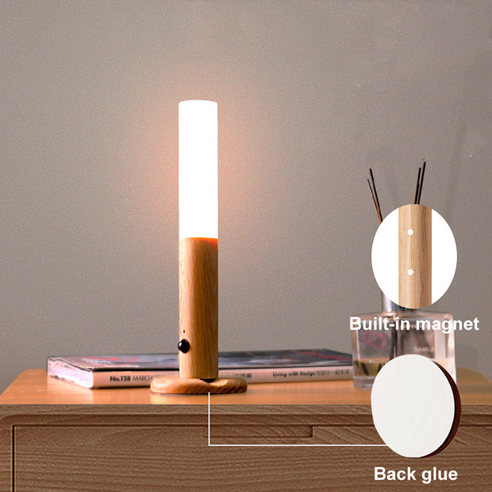 WallSensor, štýlová senzorová drevená lampa - Image 5