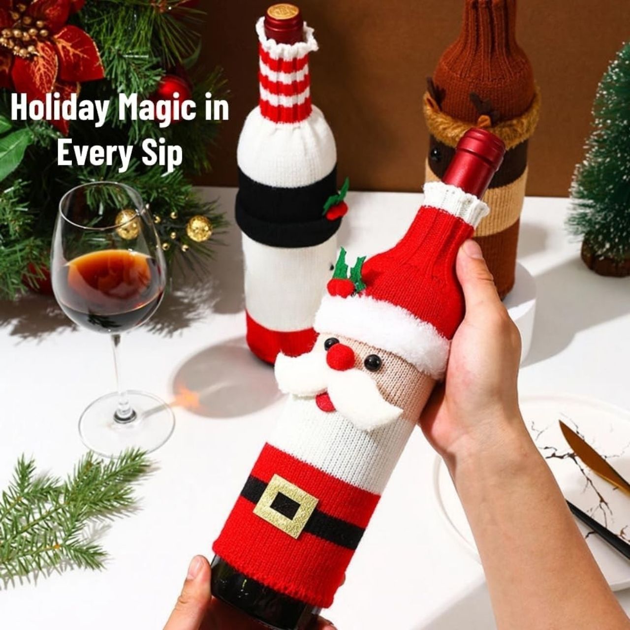 WineSanta, obal na fľašu Santa Clausa - Image 5