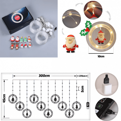 XMASLED, Vianočné LED prstene s figúrkami - Image 3