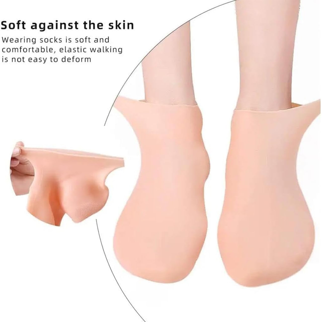 MoistMask, zvlhčujúce silikónové ponožky na starostlivosť o nohy (1+1 ZADARMO) - Image 3