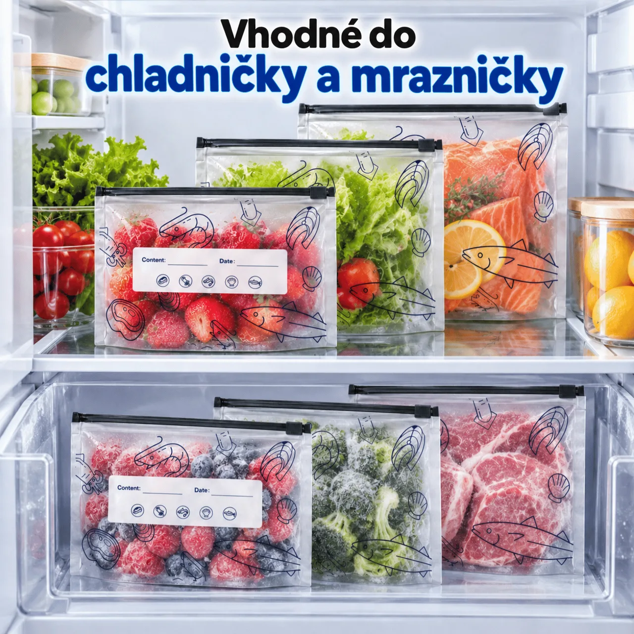 Vhodné do chladničky a mrazničky