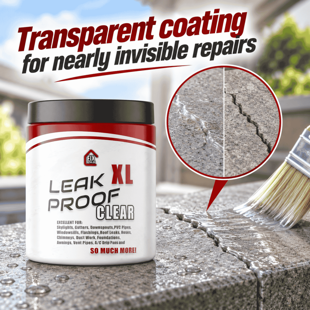 Transparentný náter na utesnenie prasklín, LeakProof - Image 5