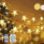Twinkles, svetelný reťazec so svetlami v tvare hviezd (6 m)